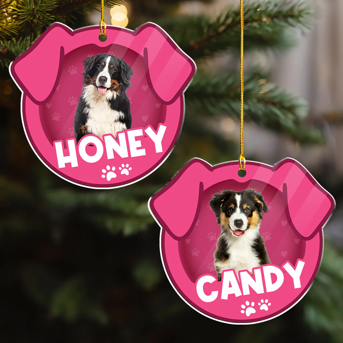Furry Joy Photo - Personalized Custom Acrylic Ornament
