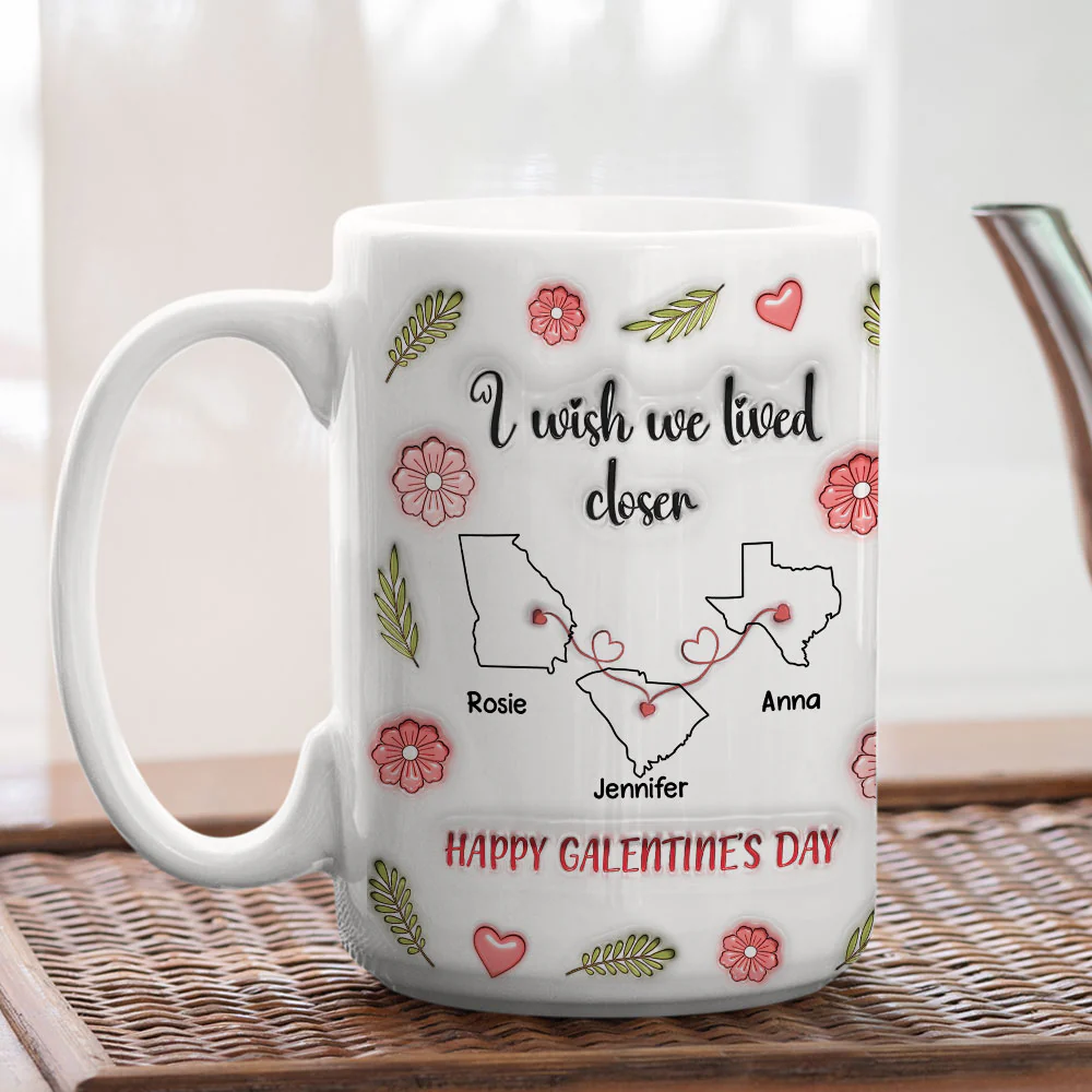 Galentine Club - Personalized Custom 3D Inflated Effect Mug - Image 7
