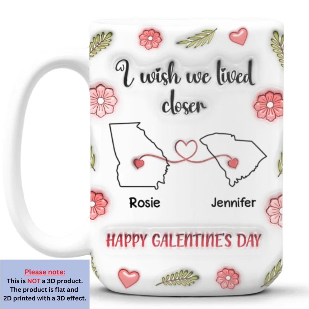 Galentine Club - Personalized Custom 3D Inflated Effect Mug - Image 9
