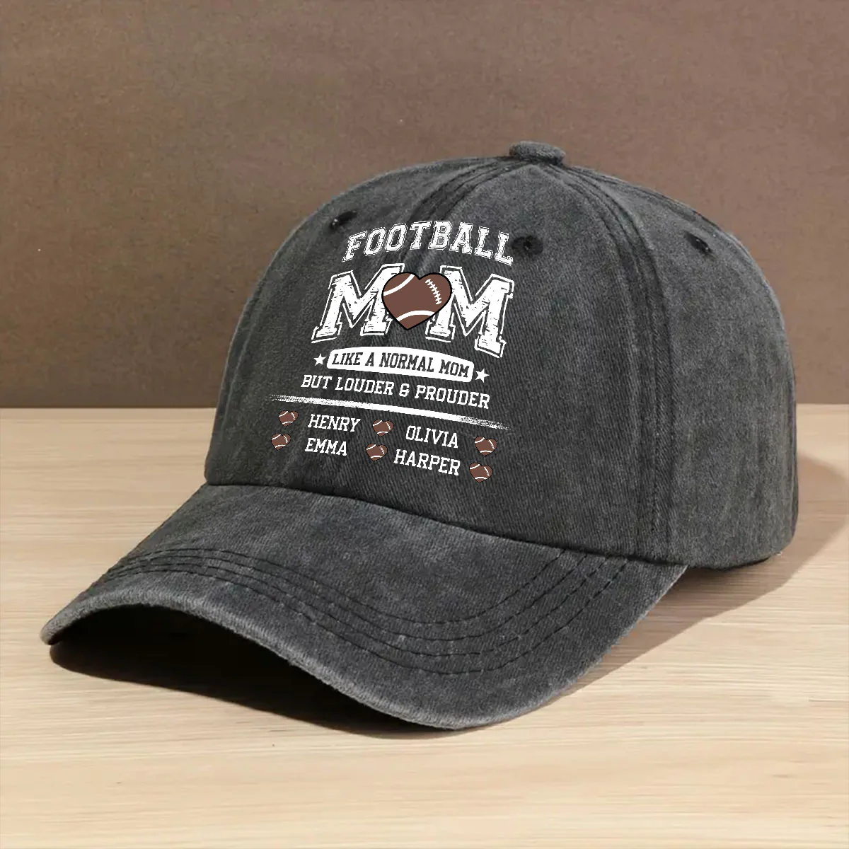 Game Day Is My Therapy - Personalized Custom Vintage Washed Denim Cap - Image 2