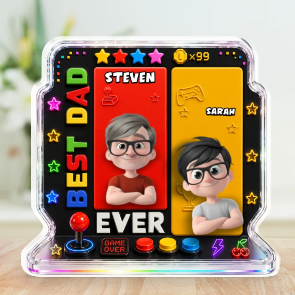 Gaming Dad - Personalized Custom Acrylic Plaque - Image 6