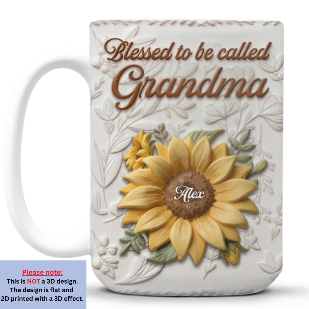 Garden Flower - Personalized Custom 3D Inflated Effect Mug - Image 9