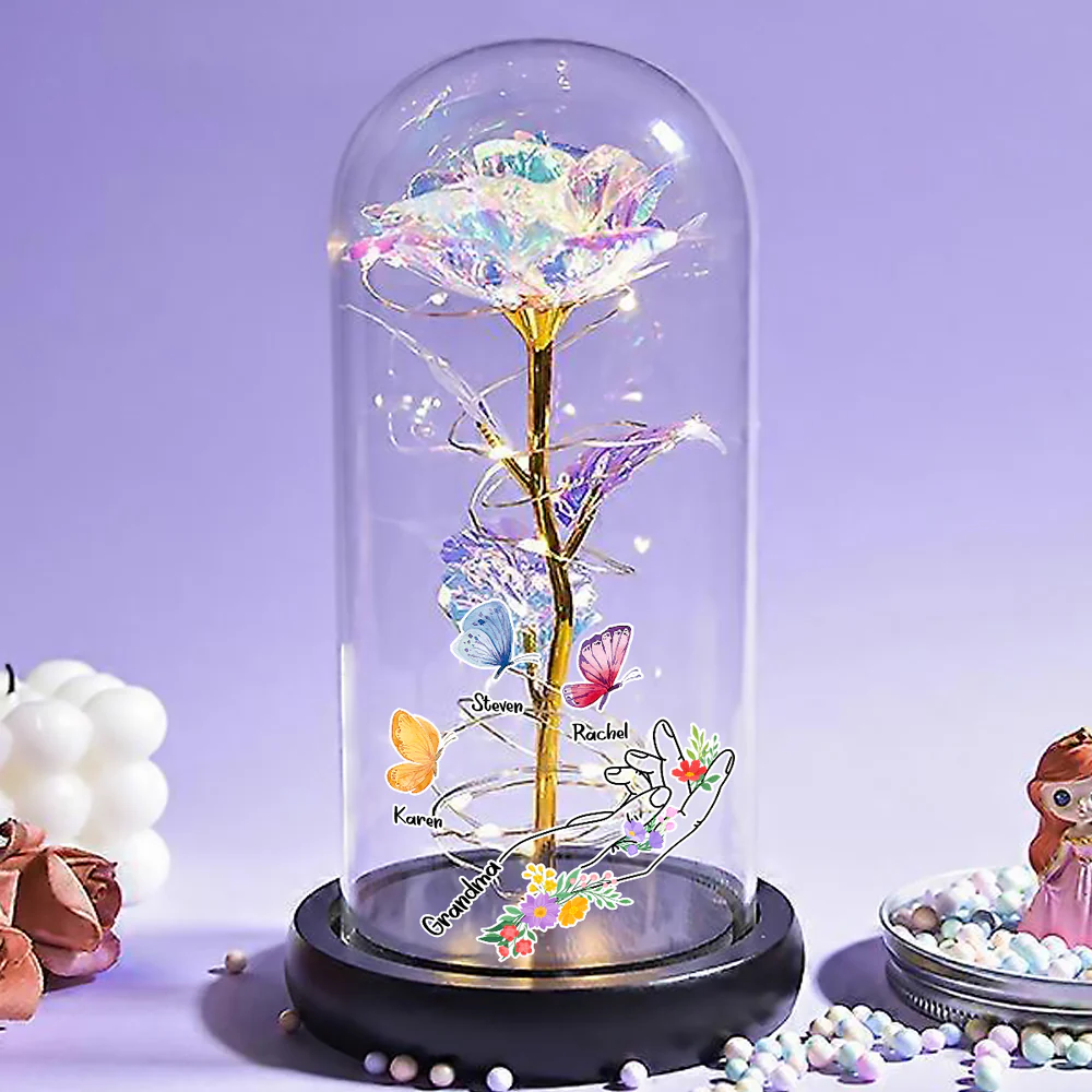Garden Of Love - Personalized Custom Sparkly Rose