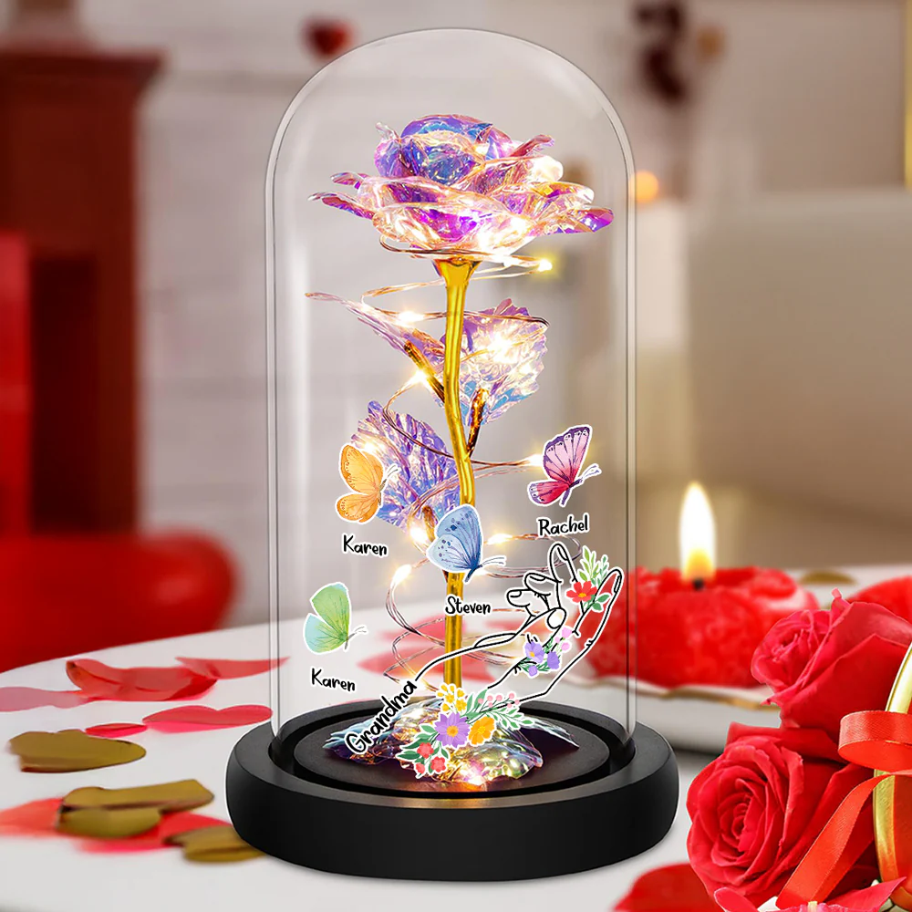 Garden Of Love - Personalized Custom Sparkly Rose - Image 2