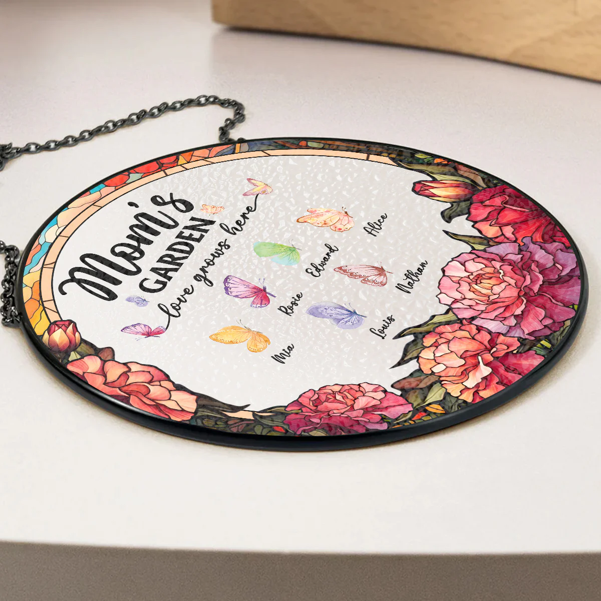 Garden Of Love - Personalized Custom Window Hanging Suncatcher - Image 3