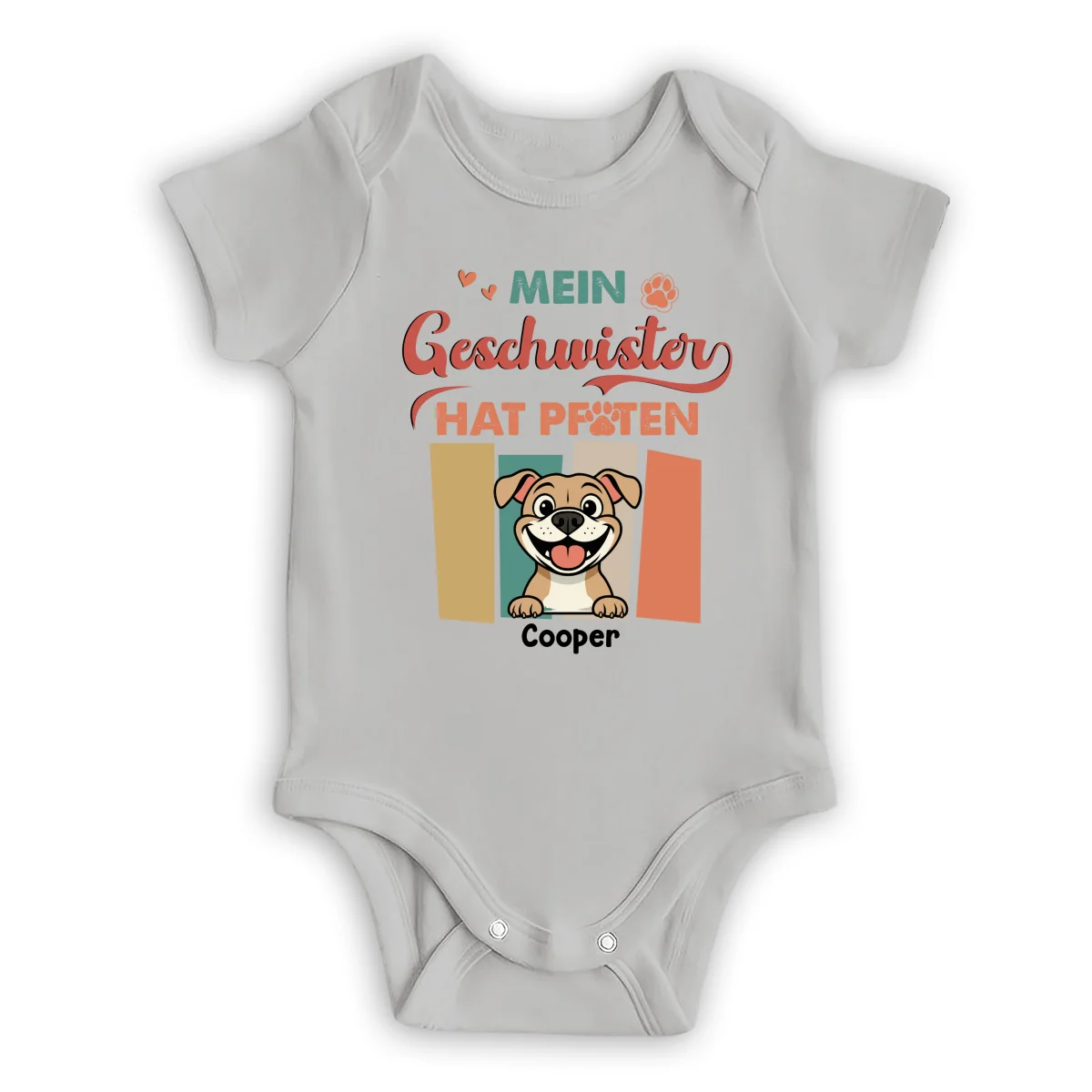 Geschwister Mit Pfoten - Personalisierter Baby-Body - Image 8