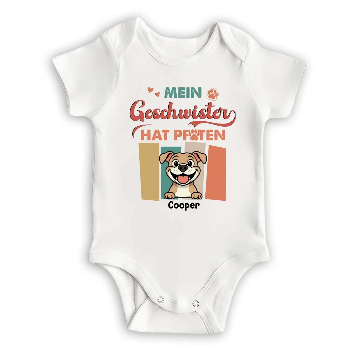 Geschwister Mit Pfoten - Personalisierter Baby-Body - Image 9