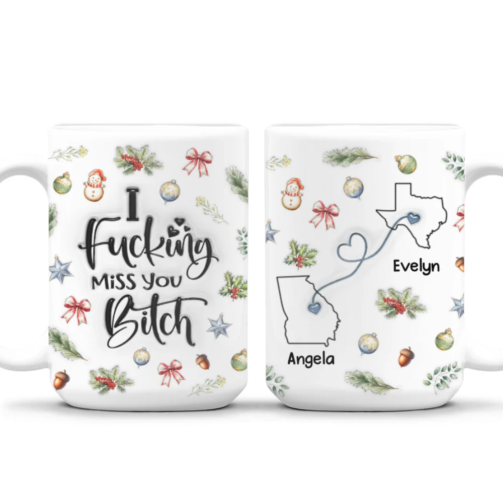 Get Back Here I Miss You - Personalized Custom 3D Inflated Effect Mug - Image 7