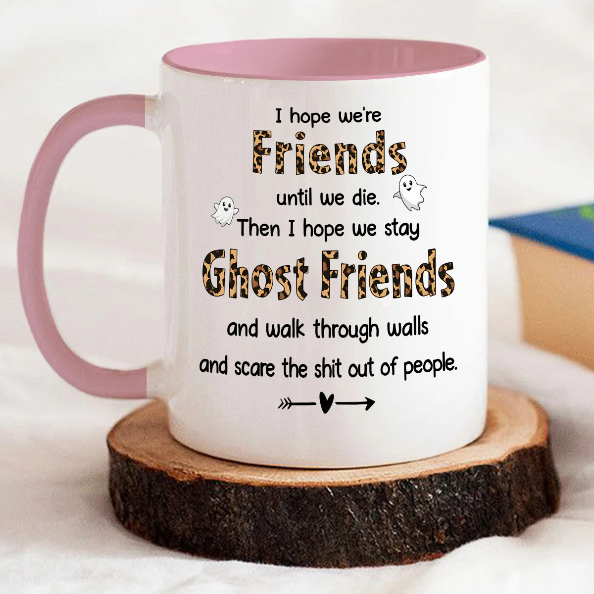 Ghost Friend - Personalized Custom Accent Mug - Image 2