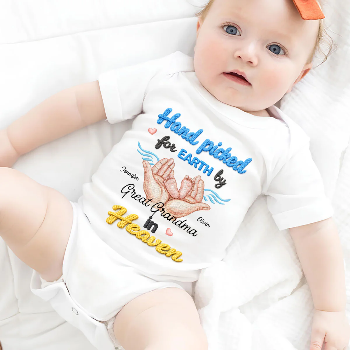 Gift From Heaven - Personalized Custom Baby Onesie - Image 2