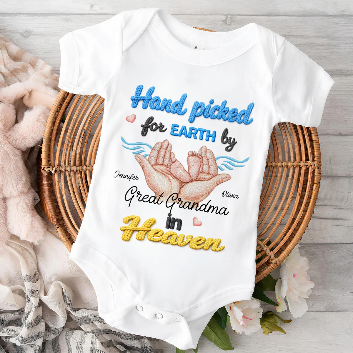 Gift From Heaven - Personalized Custom Baby Onesie - Image 5