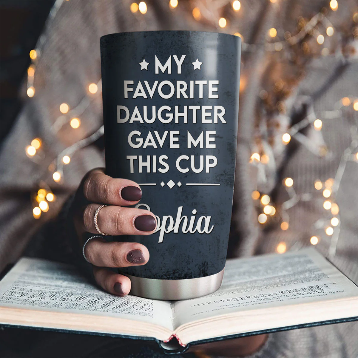 Gift From My Favorite Child - Personalized Custom Tumbler - Image 2