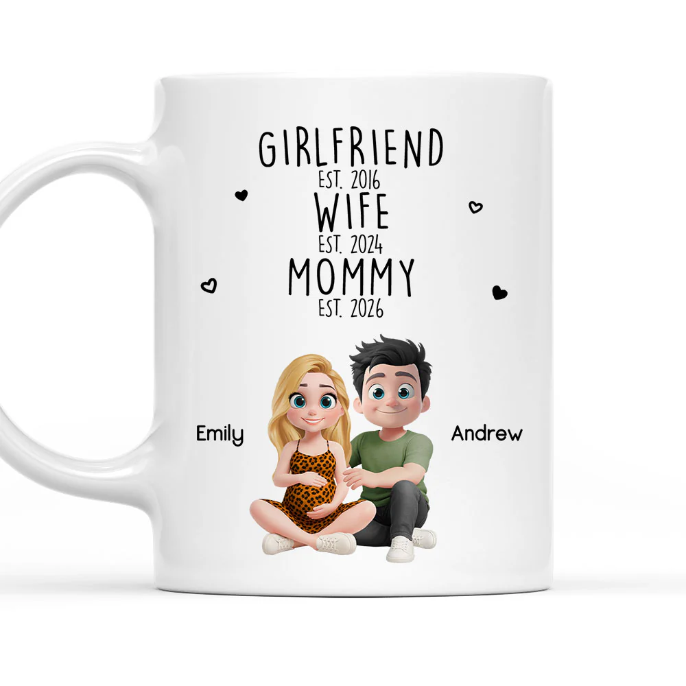 Girlfriend Wife Mommy - Personalized Custom Coffee Mug
