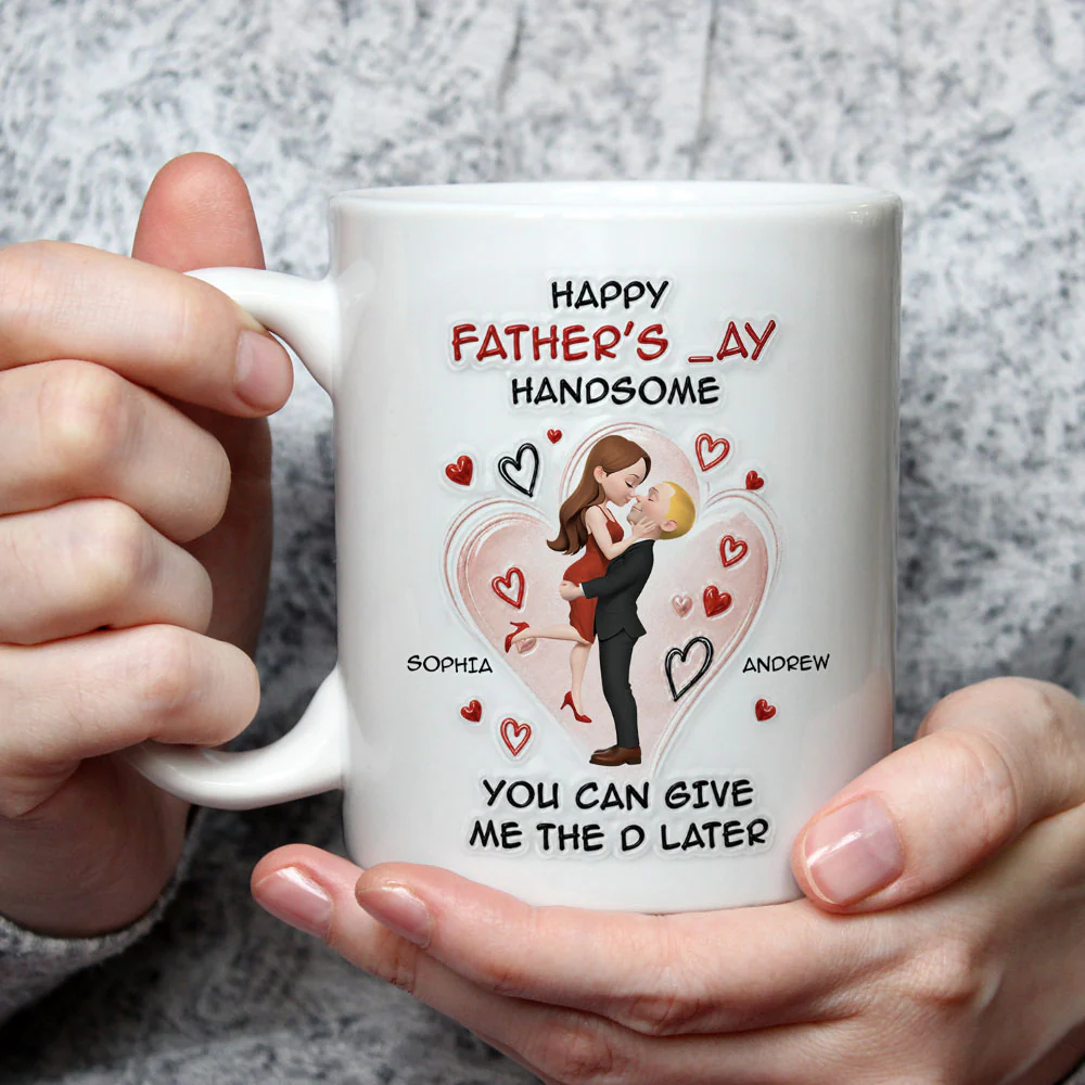 Give Me The D Later - Personalized Custom 3D Inflated Effect Mug - Image 3