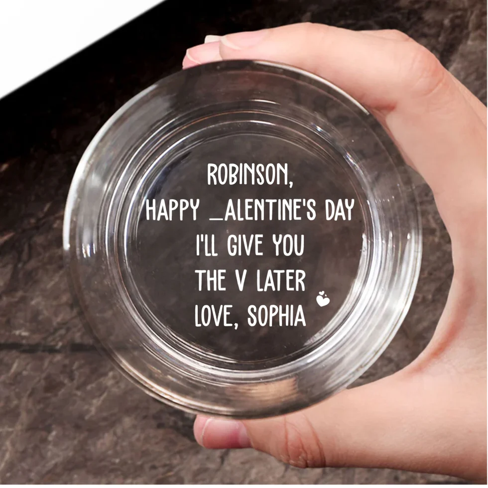 Give You My V - Personalized Custom Engraved Whiskey Glass - Image 6