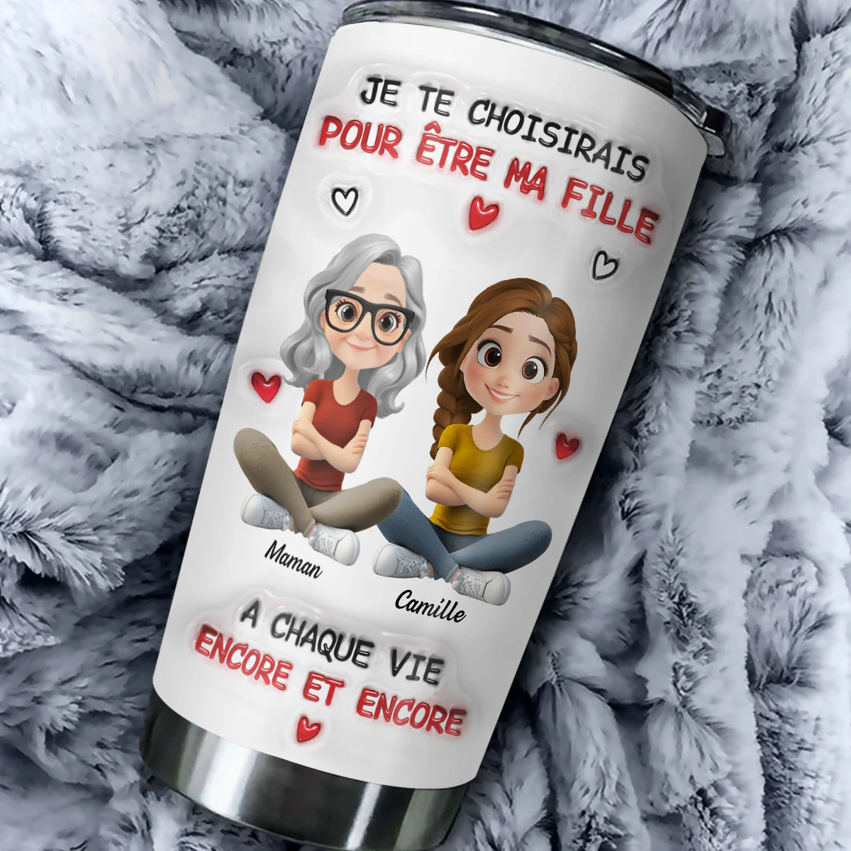 Gobelet Personnalisé En Effet 3D Gonflé - Toujours Te Choisir - Image 4