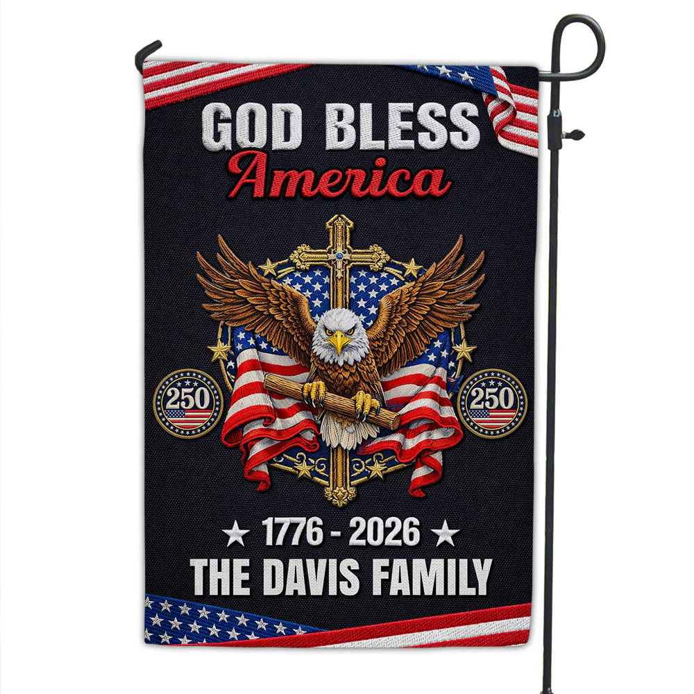 God Bless All - Personalized 3D Effect Custom Flag