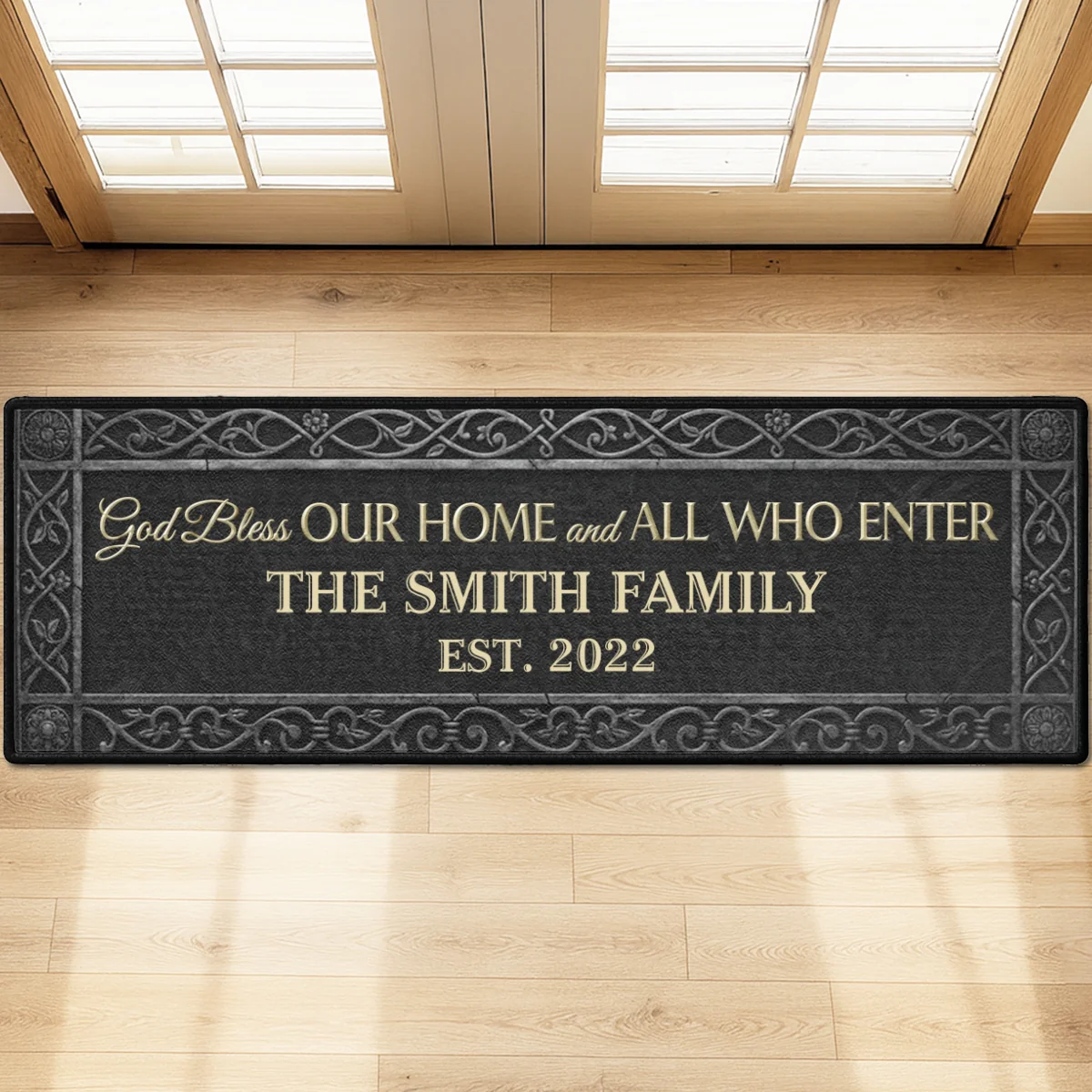 God Bless Our Home - Personalized Custom Runner Rug - Image 5