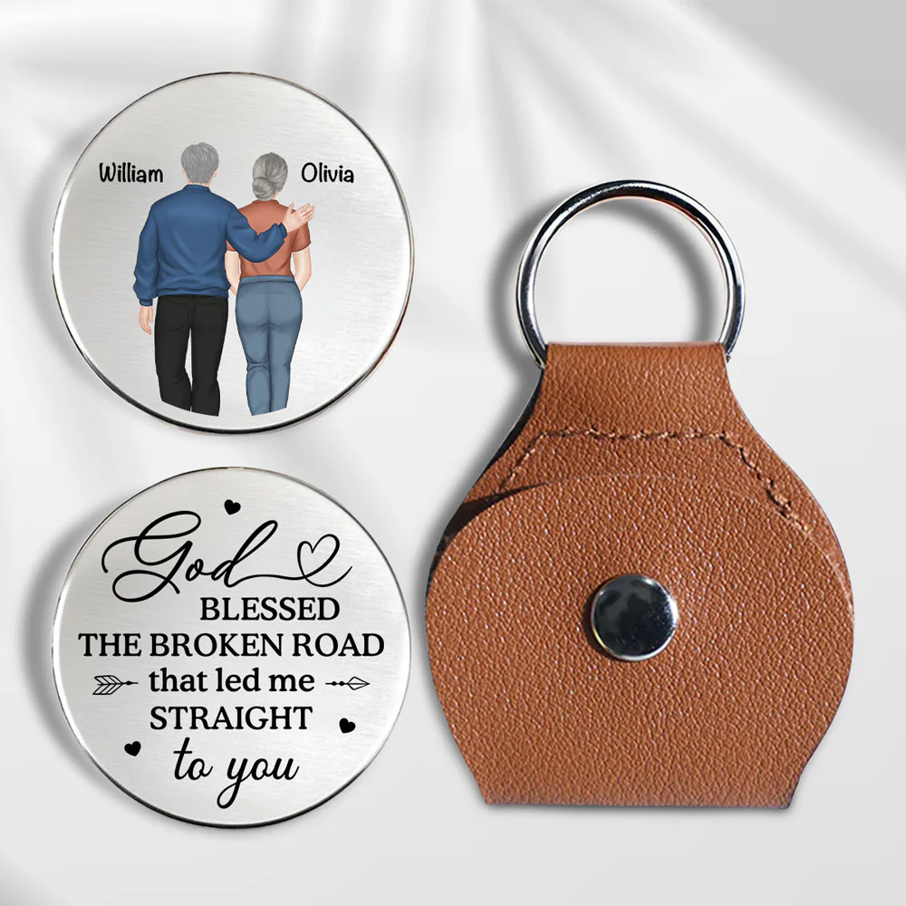 God Blessed The Broken Road - Personalized Custom Pocket Hug