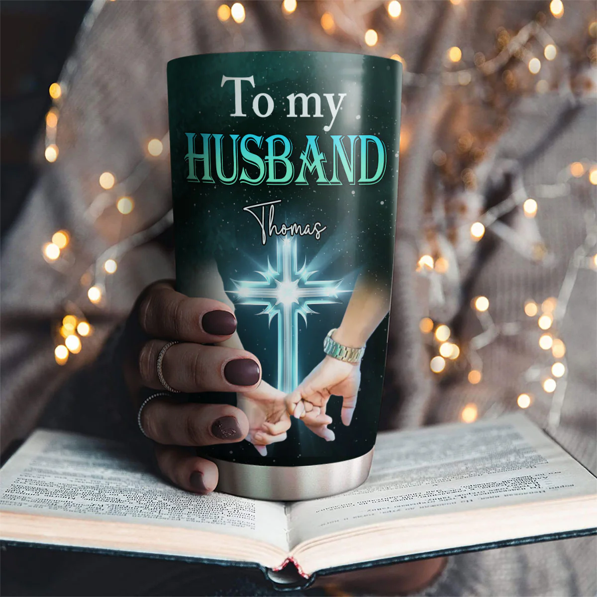 God Blessed The Broken Road - Personalized Custom Tumbler - Image 2
