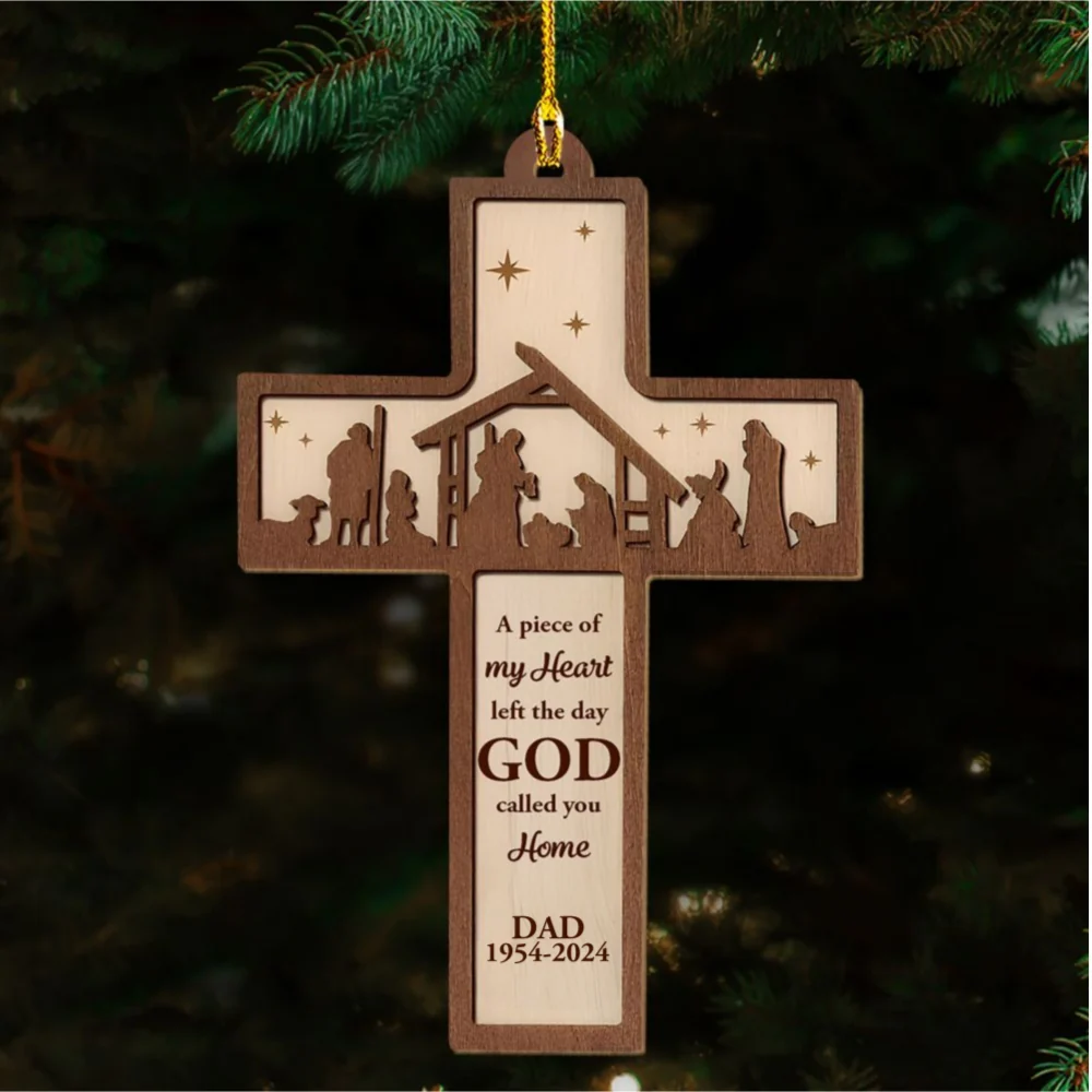 God Called You Home - Personalized Custom Wood Ornament - Image 6