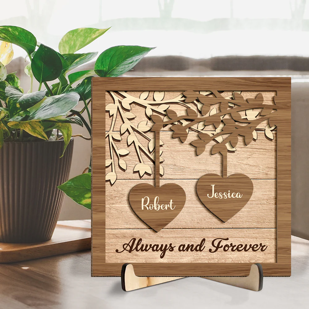 God Gave Me You -  Personalized Custom Wooden Plaque - Image 3