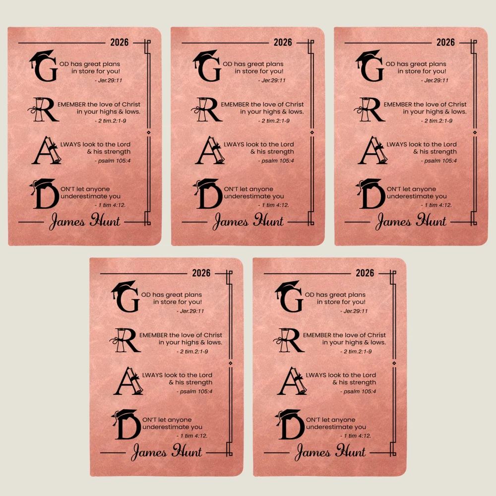 God Has Great Plans For You - Personalized Custom Leather Journal - Image 14
