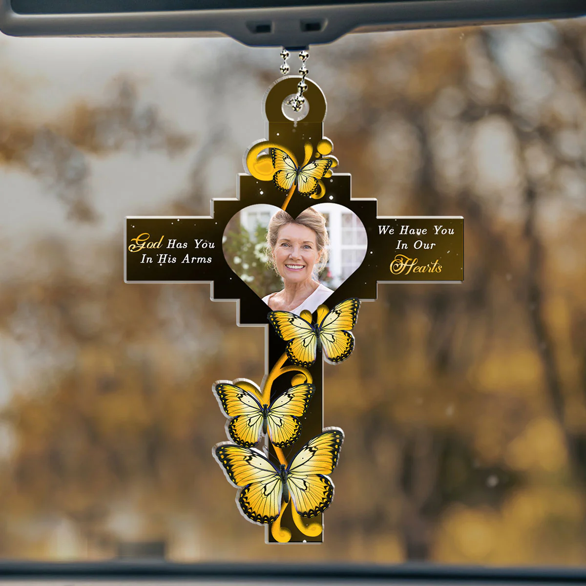 God Has You  - Personalized Custom Car Ornament - Image 2