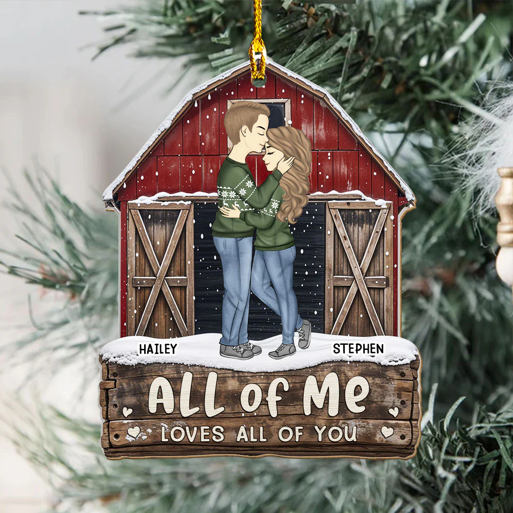 God Knew My Heart Needed You - Personalized Custom Acrylic Ornament - Image 4