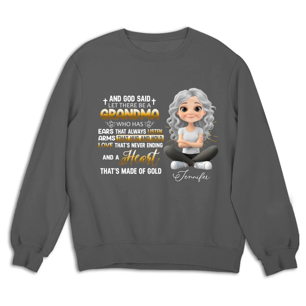 God Made Grandma - Personalized Custom Shirt - Image 14