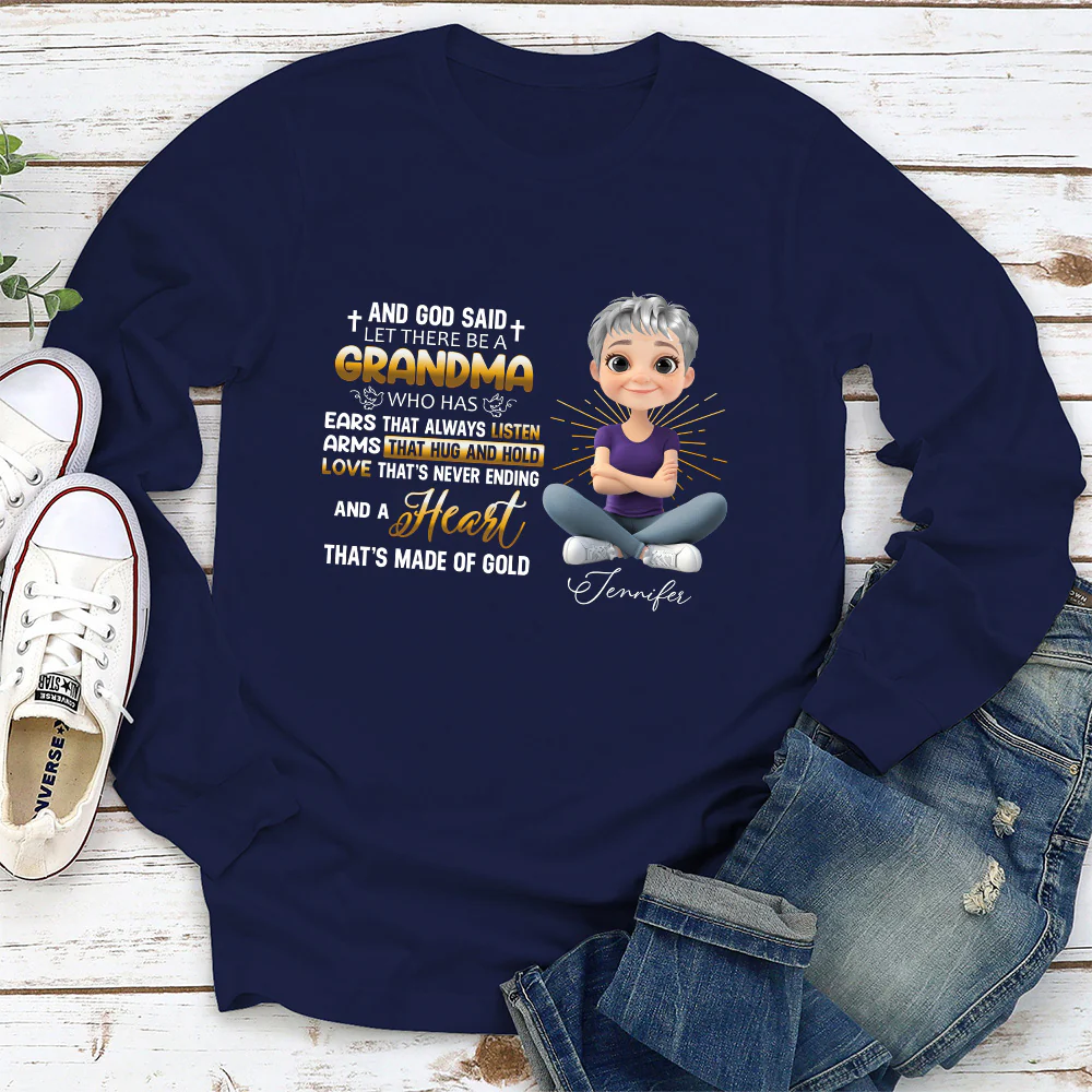 God Made Grandma - Personalized Custom Shirt - Image 2