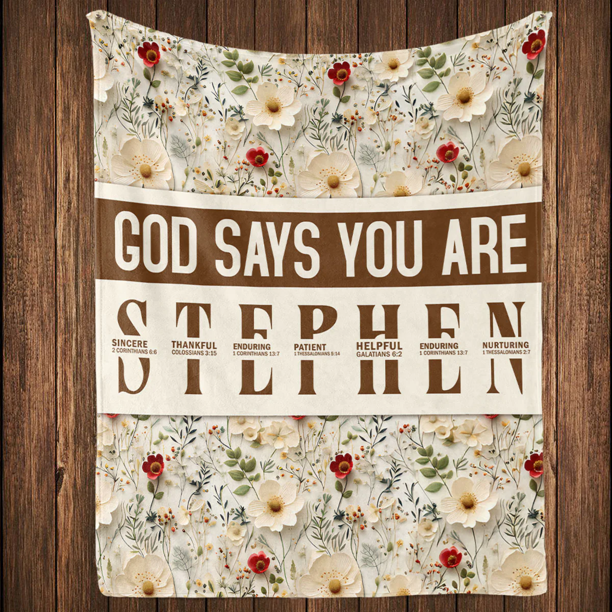 God Says Bible - Personalized Custom Fleece Blanket - Image 4