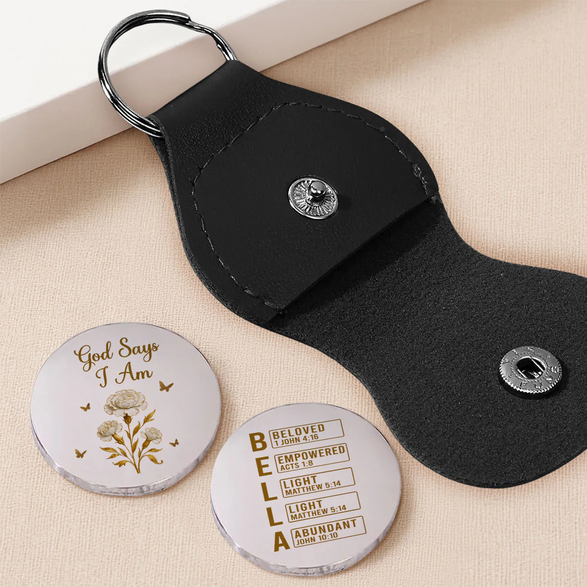 God Says I Am - Personalized Custom Pocket Hug - Image 2