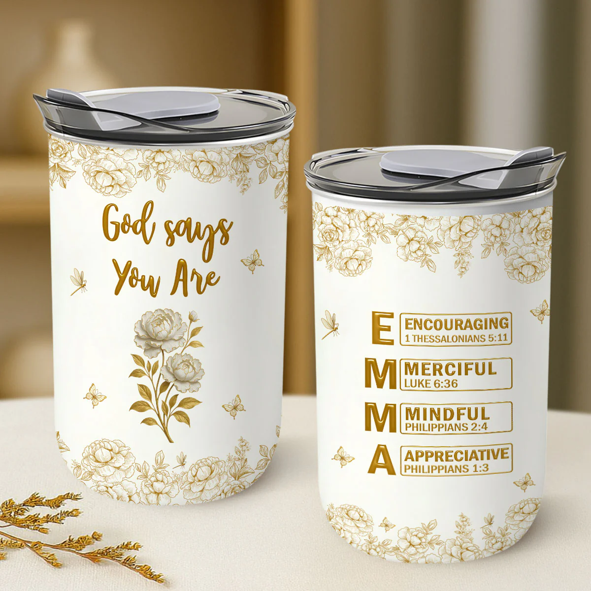 God Says You Are Bible - Personalized Custom 10oz Tumbler - Image 4