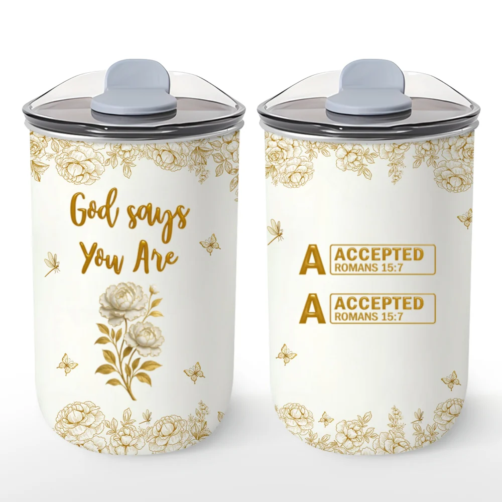 God Says You Are Bible - Personalized Custom 10oz Tumbler - Image 5