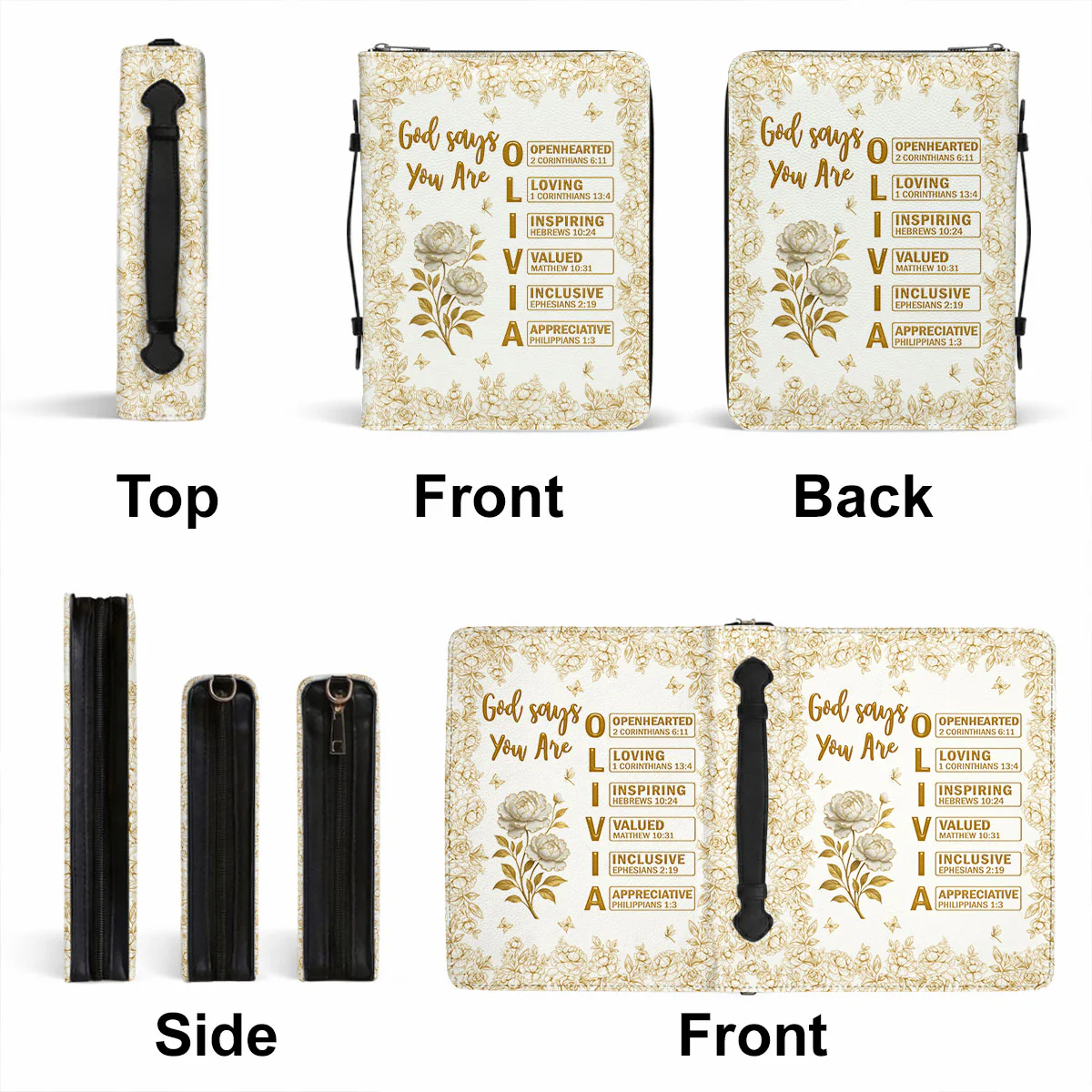 God Says You Are Bible - Personalized Custom Bible Cover - Image 5