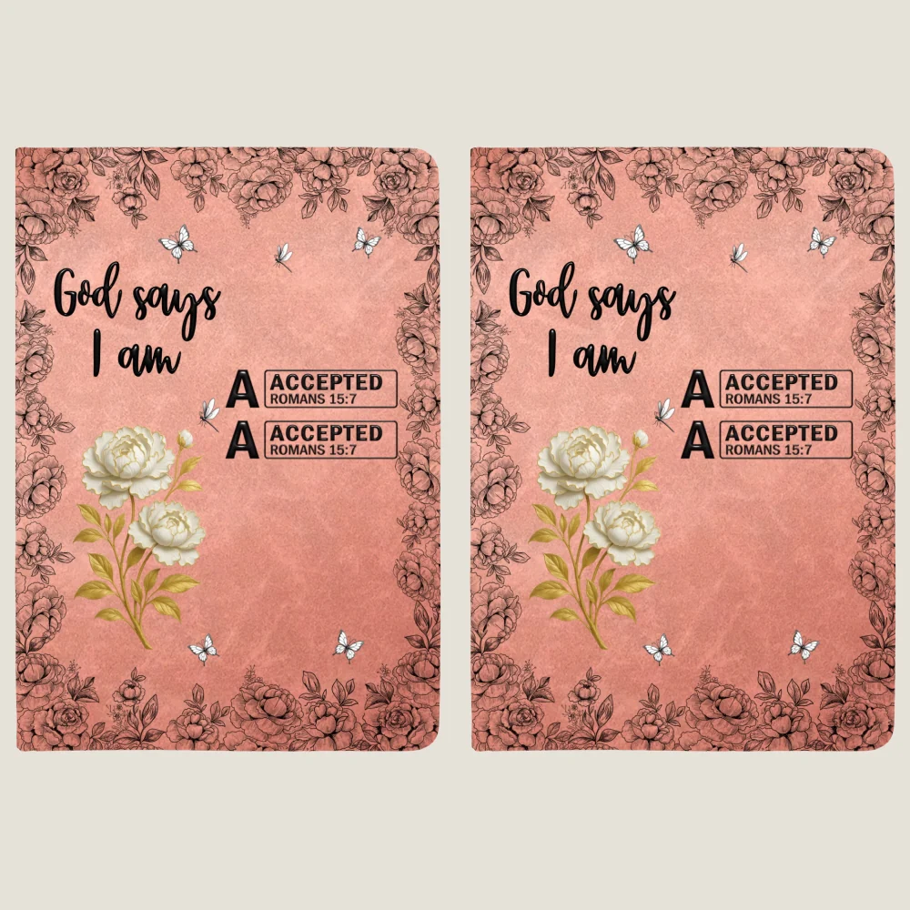 God Says You Are Bible - Personalized Custom Leather Journal - Image 11