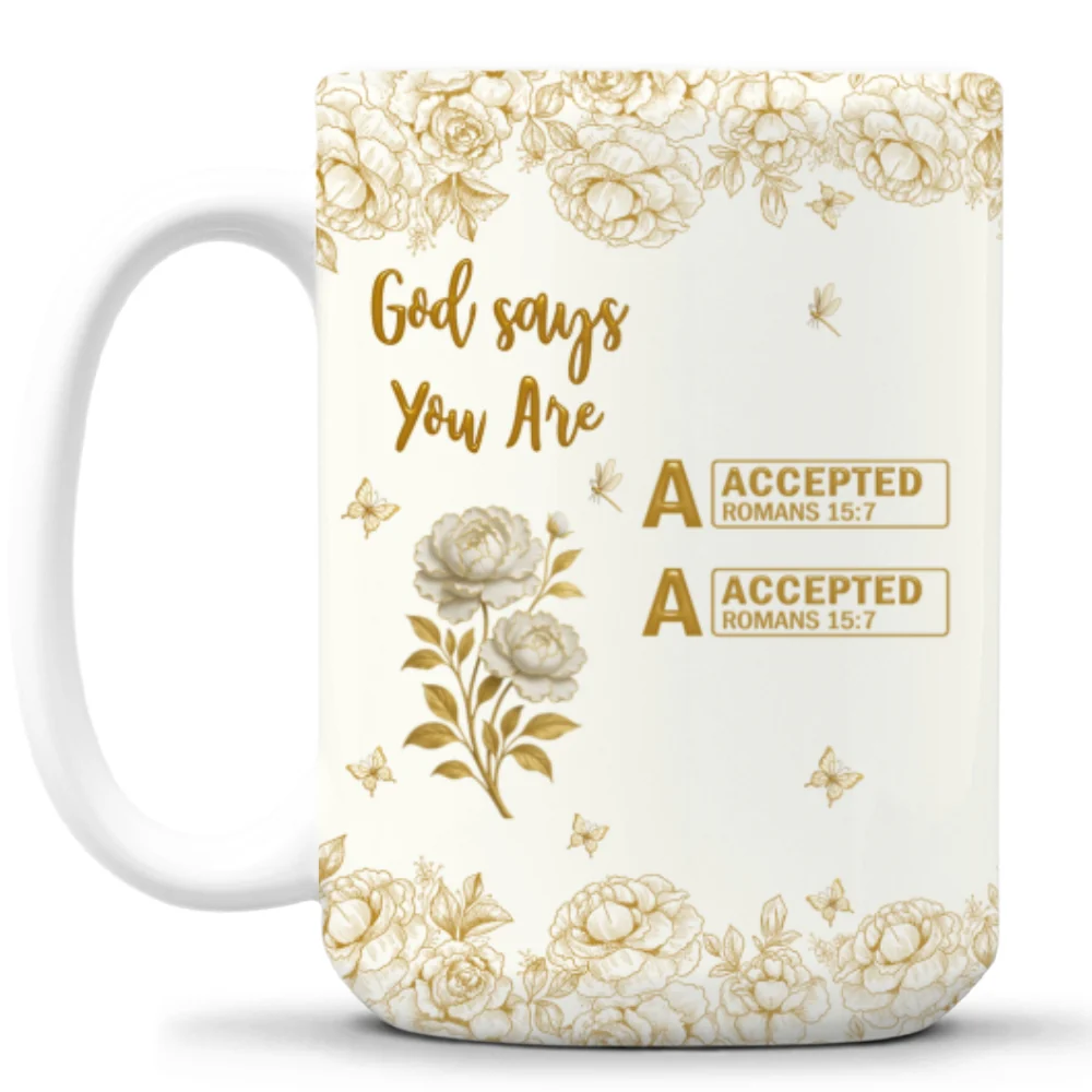 God Says You Are Bible - Personalized Custom Mug - Image 7