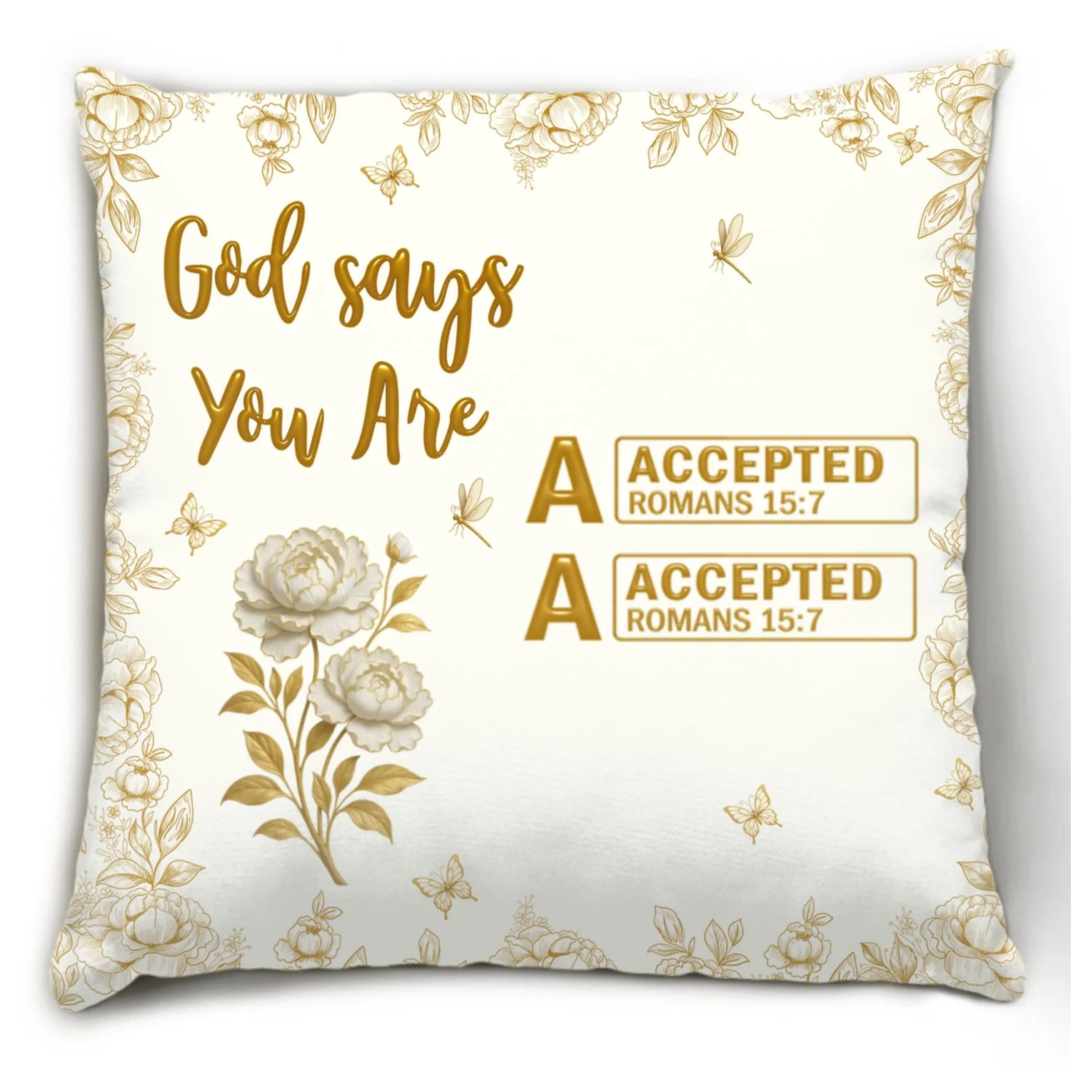 God Says You Are Bible - Personalized Custom Throw Pillow - Image 6