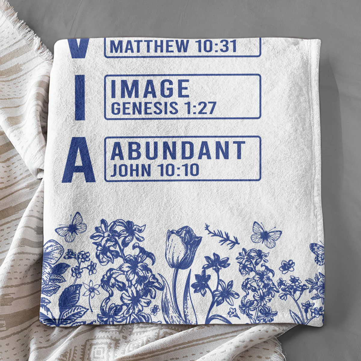 God Says You Are - Personalized Custom Fleece Blanket - Image 5