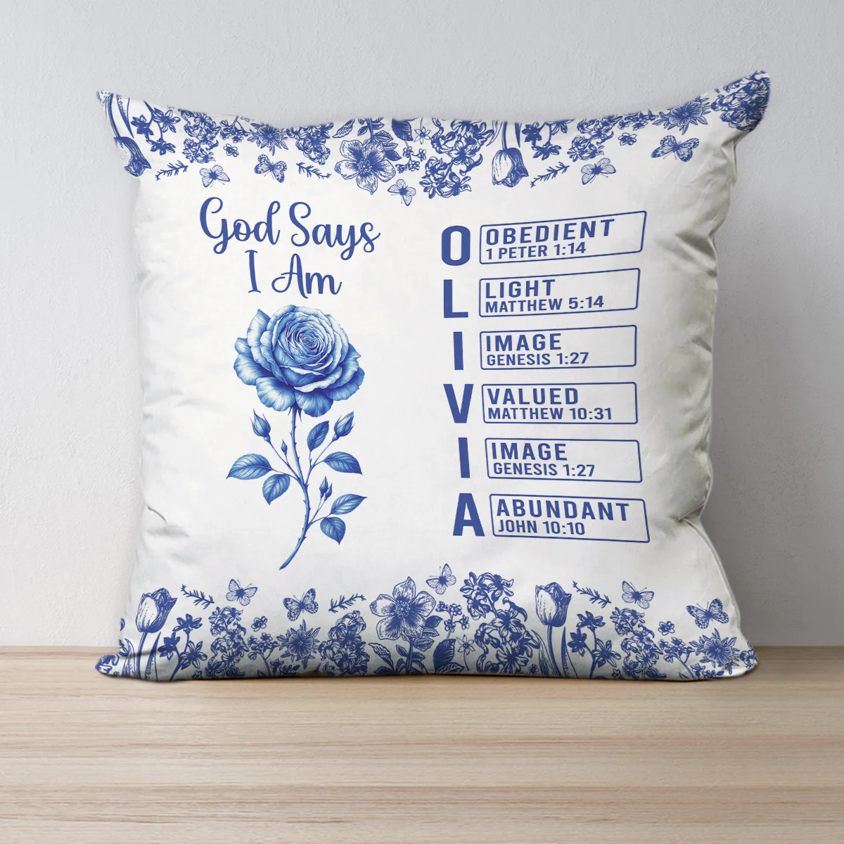 God Says You Are - Personalized Custom Pillow - Image 5