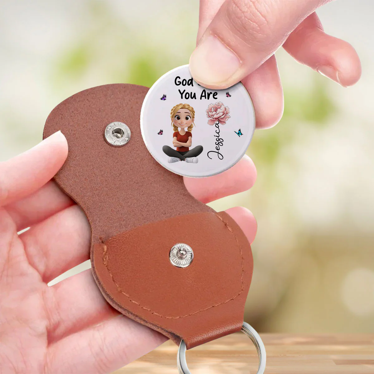 God Says You Are - Personalized Custom Pocket Hug - Image 3