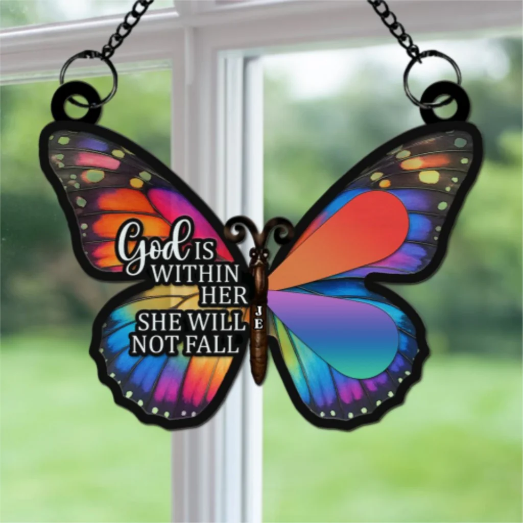 God Says You Are - Personalized Custom Suncatcher - Image 5