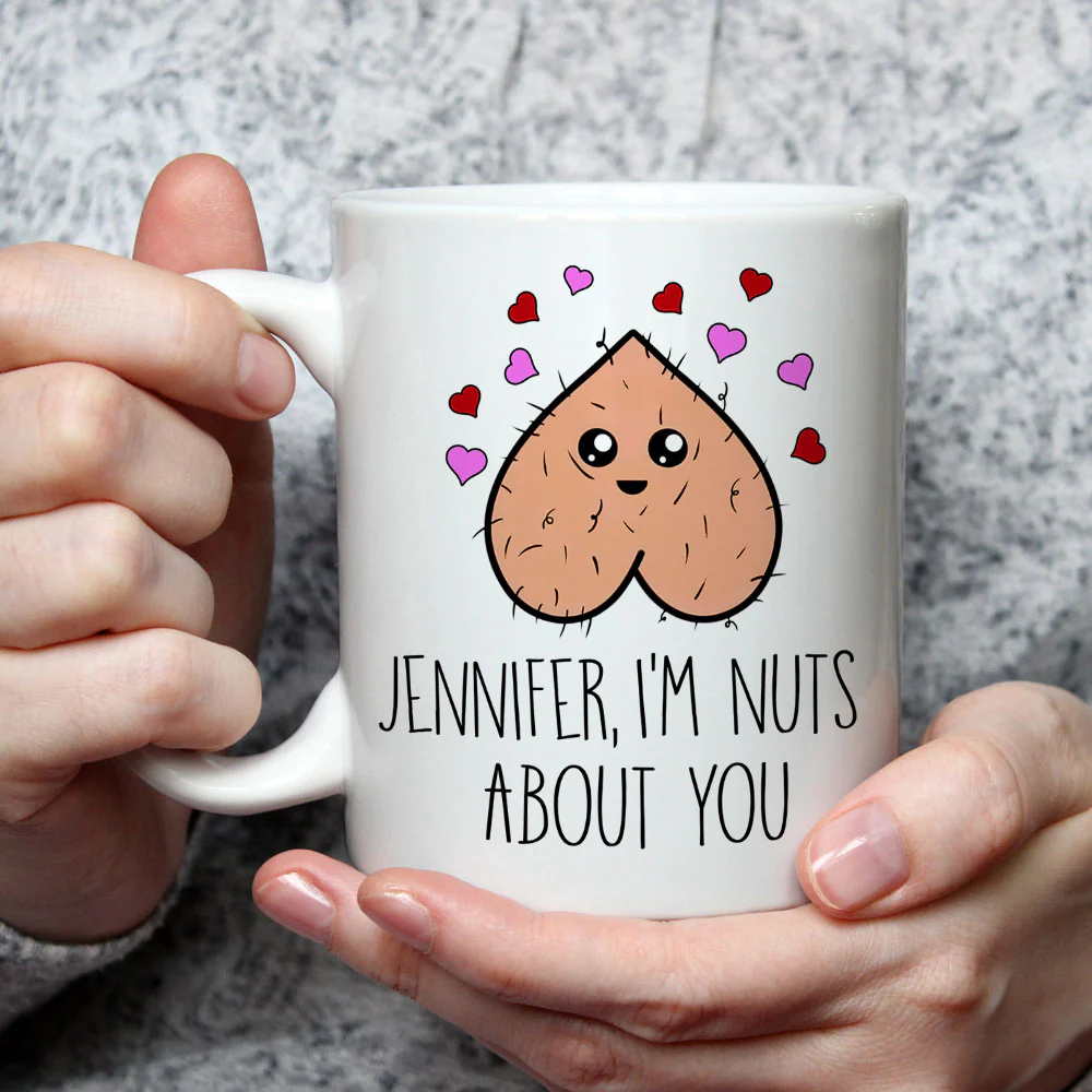 Going Nuts Because Of You - Personalized Custom Coffee Mug - Image 5