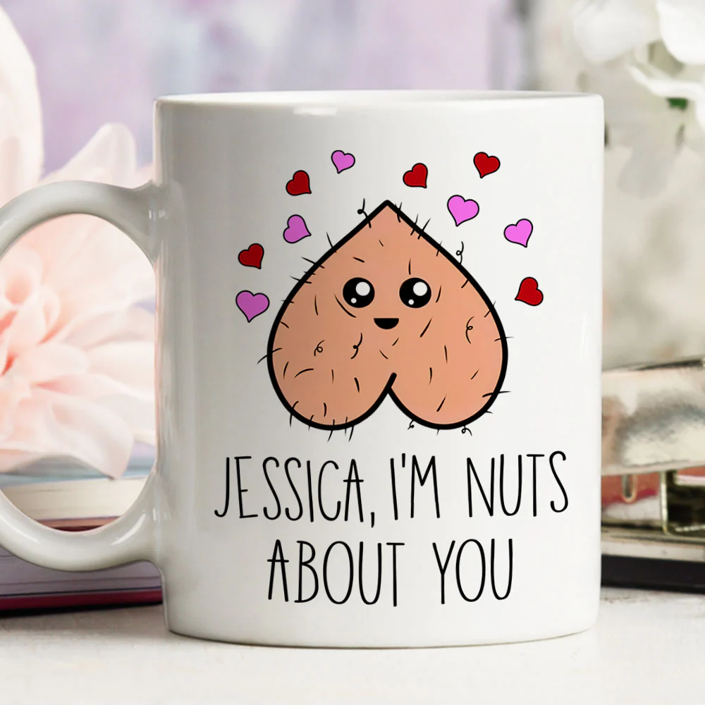 Going Nuts Because Of You - Personalized Custom Coffee Mug - Image 6