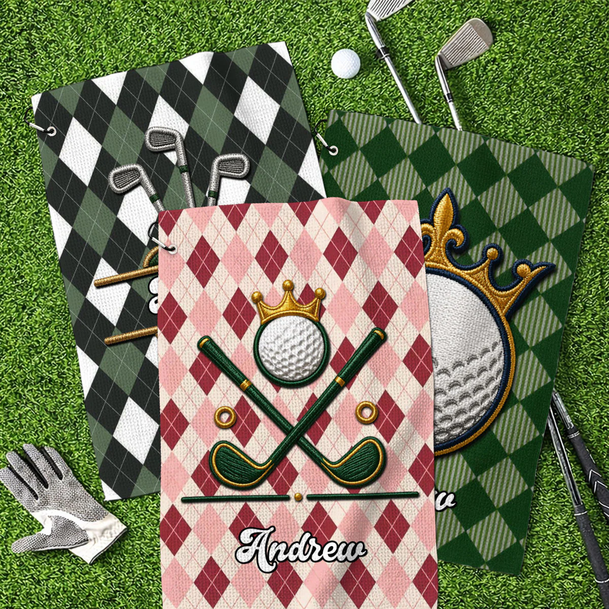 Golf Club - Personalized Custom Golf Towel - Image 2