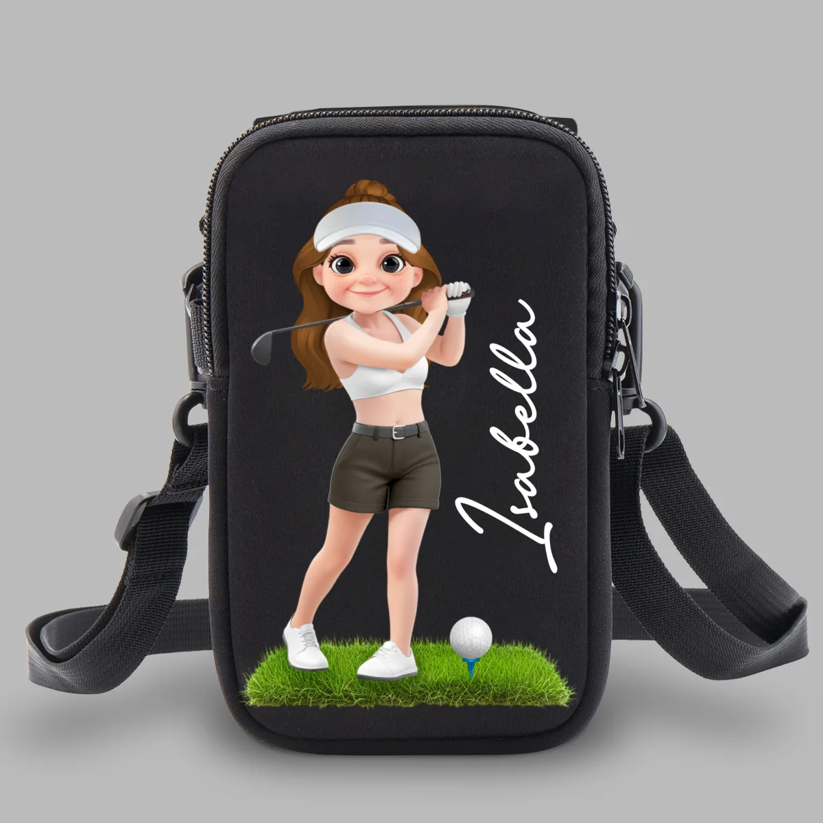 Golf Lover - Personalized Custom Water Bottle Carrier Bag - Image 9