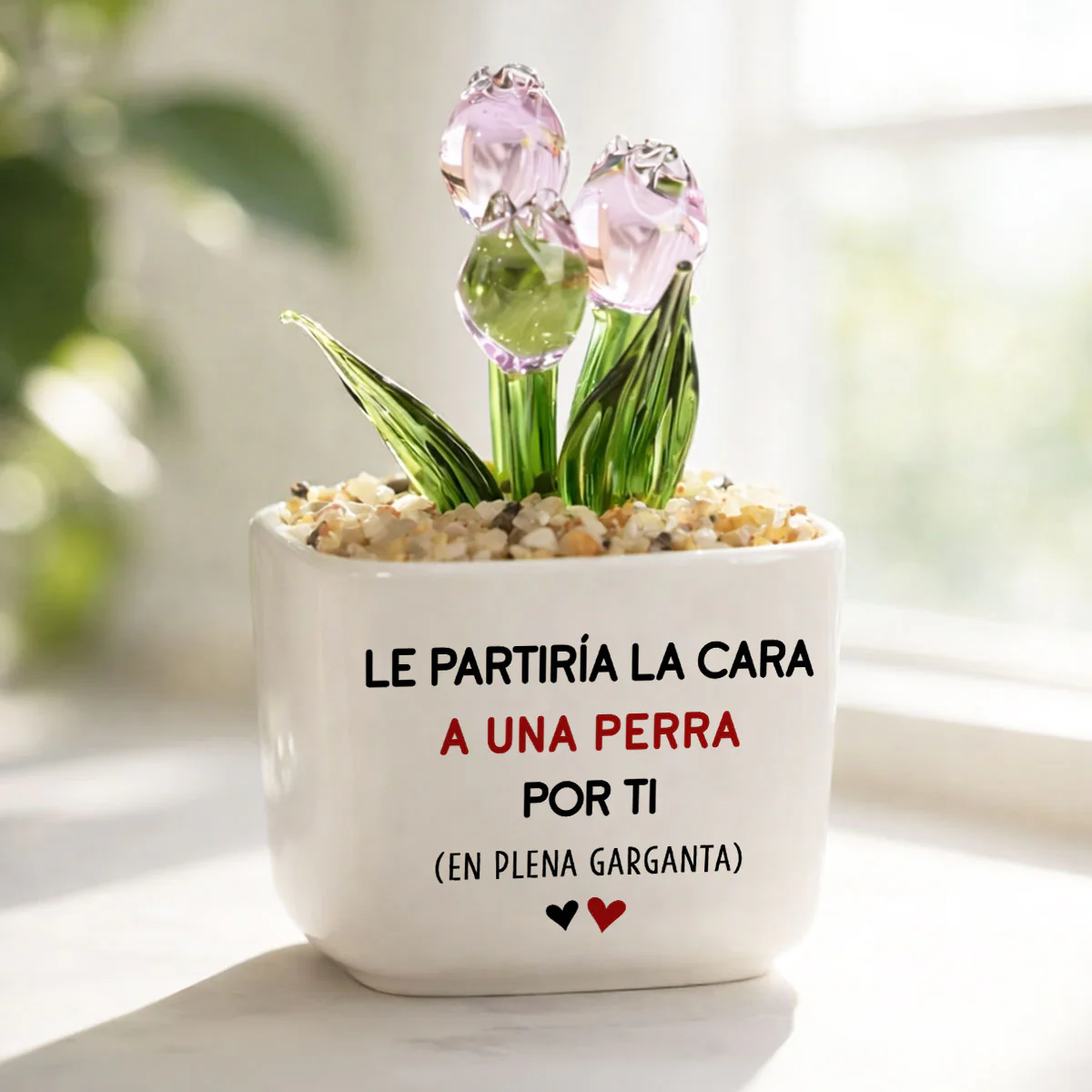 Golpearía Por Ti - Tulipanes Eternos De Vidrio Personalizados - Image 3