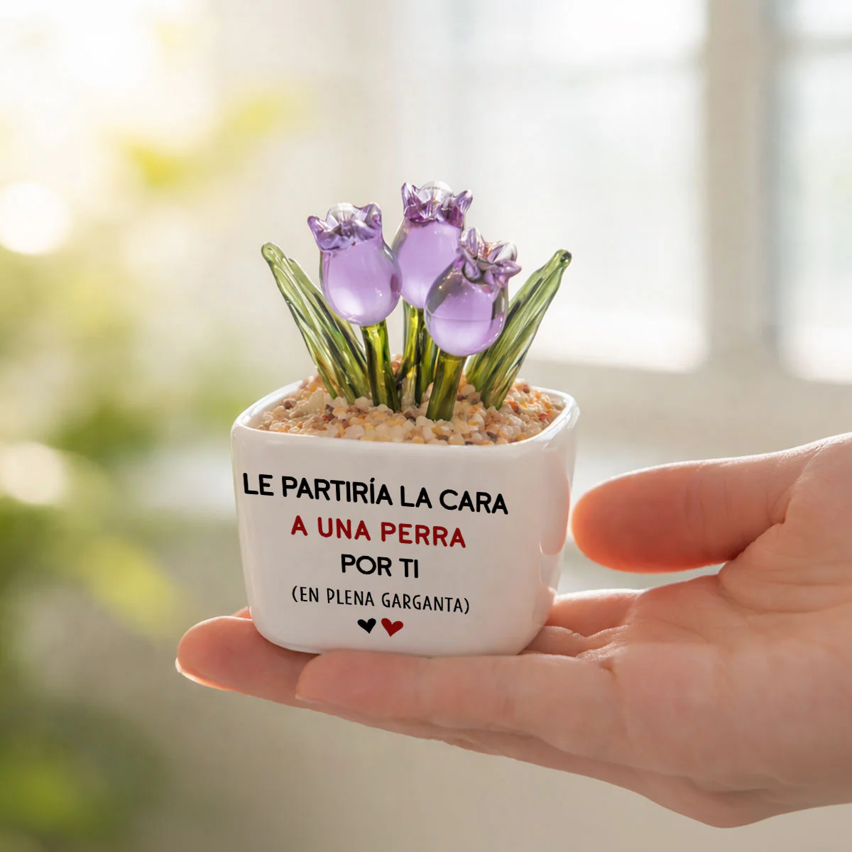 Golpearía Por Ti - Tulipanes Eternos De Vidrio Personalizados - Image 5