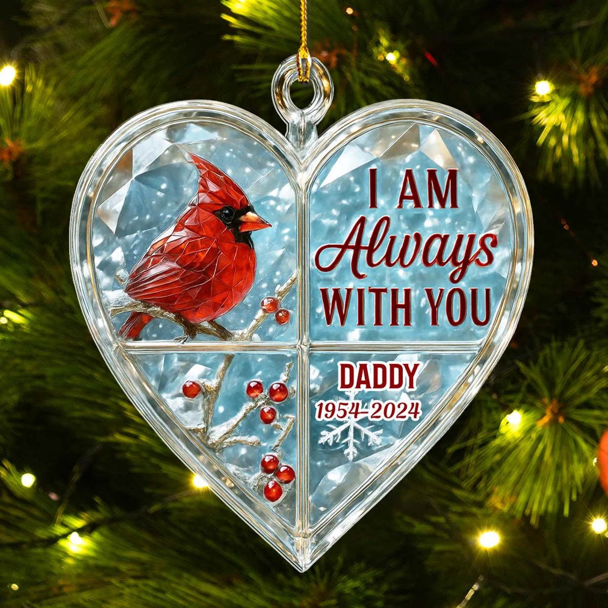 Gone But Near - Personalized Custom Acrylic Ornament